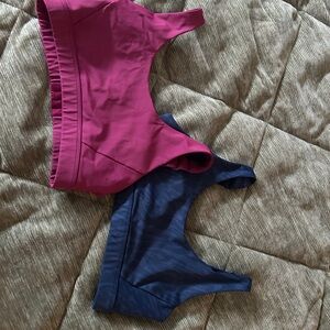 2 Lole Women's Sports Bras in Burgundy and Navy (medium)